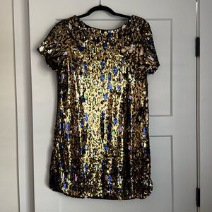 Karli Leopard Sequins Dress